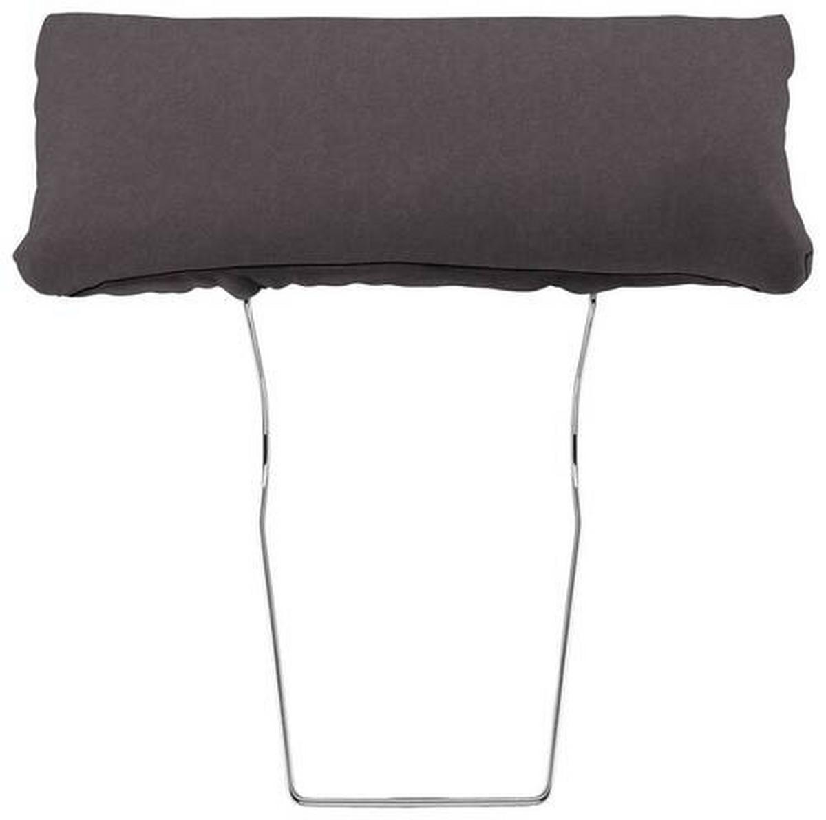 Kopfstütze Casper in Grau - Grau, KONVENTIONELL, Textil - Zandiara