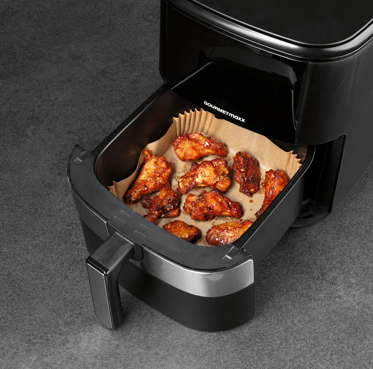 Backpapier Heißluftfritteuse Hellbraun, 100 Stk. - Hellbraun, KONVENTIONELL, Papier (20/20/4,5cm)