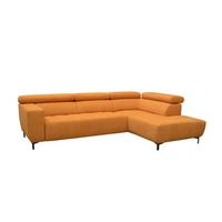 Kutna Garnitura Tarragona - narančasta/crna, Moderno, tekstil (295/201cm) - Premium Living