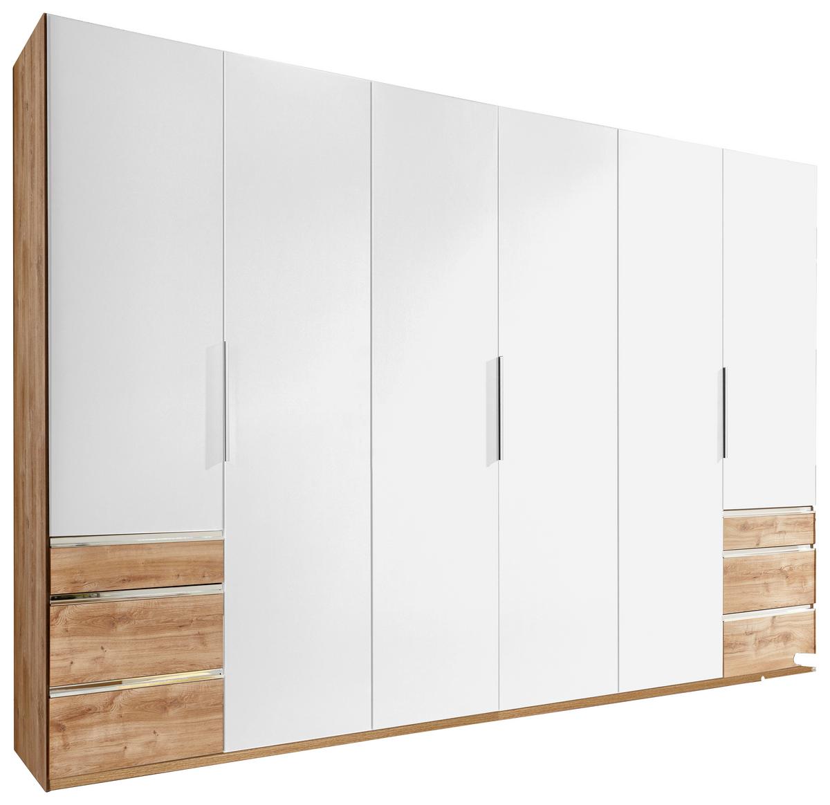 Ormar S Klasičnim Vratima Level 36a - bijela/boje hrasta, Moderno, drvni materijal/metal (300/216/58cm) - Modern Living