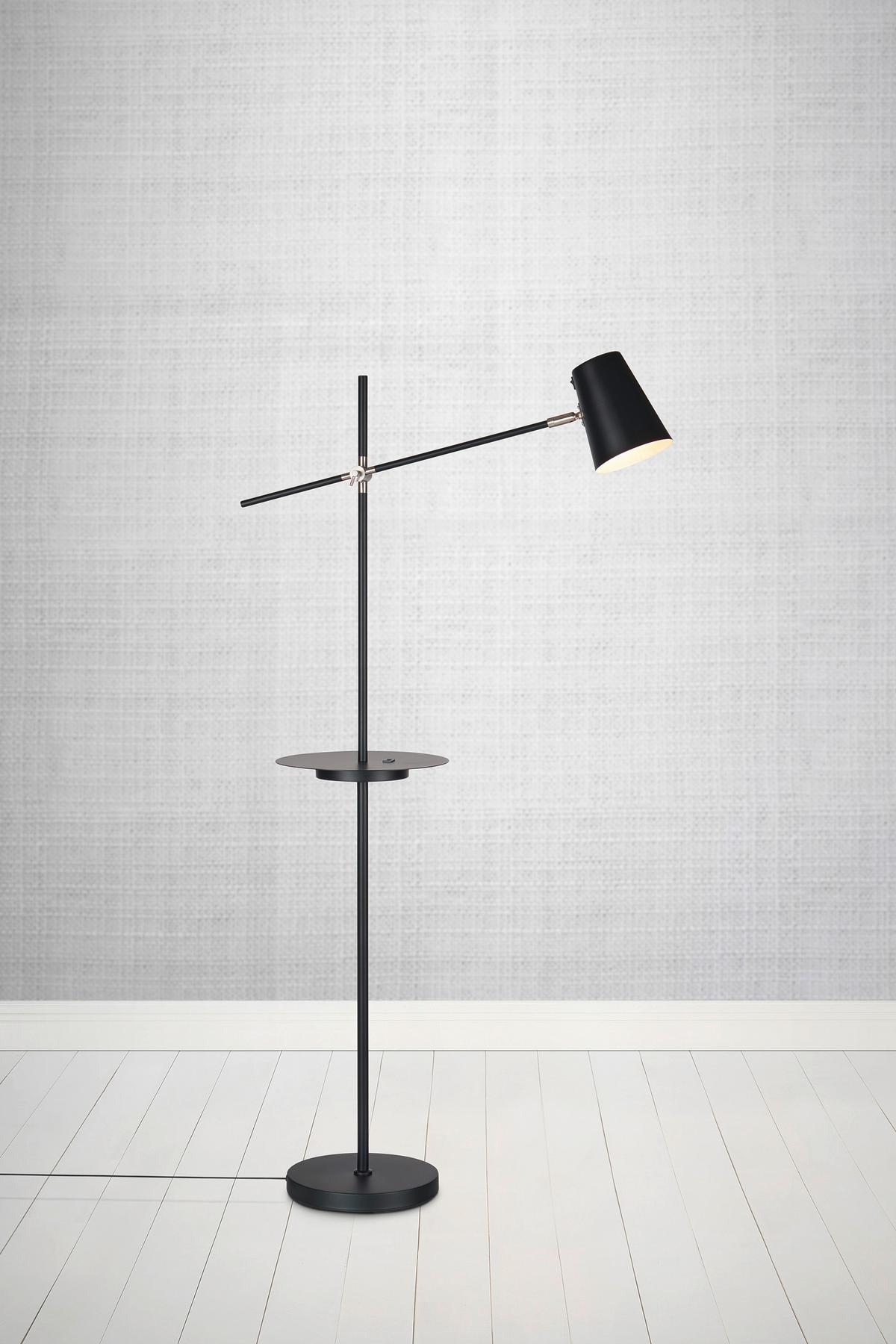 Stehleuchte Linear max. 40 Watt - Schwarz, Basics, Metall (65/28/144cm) - Markslöjd