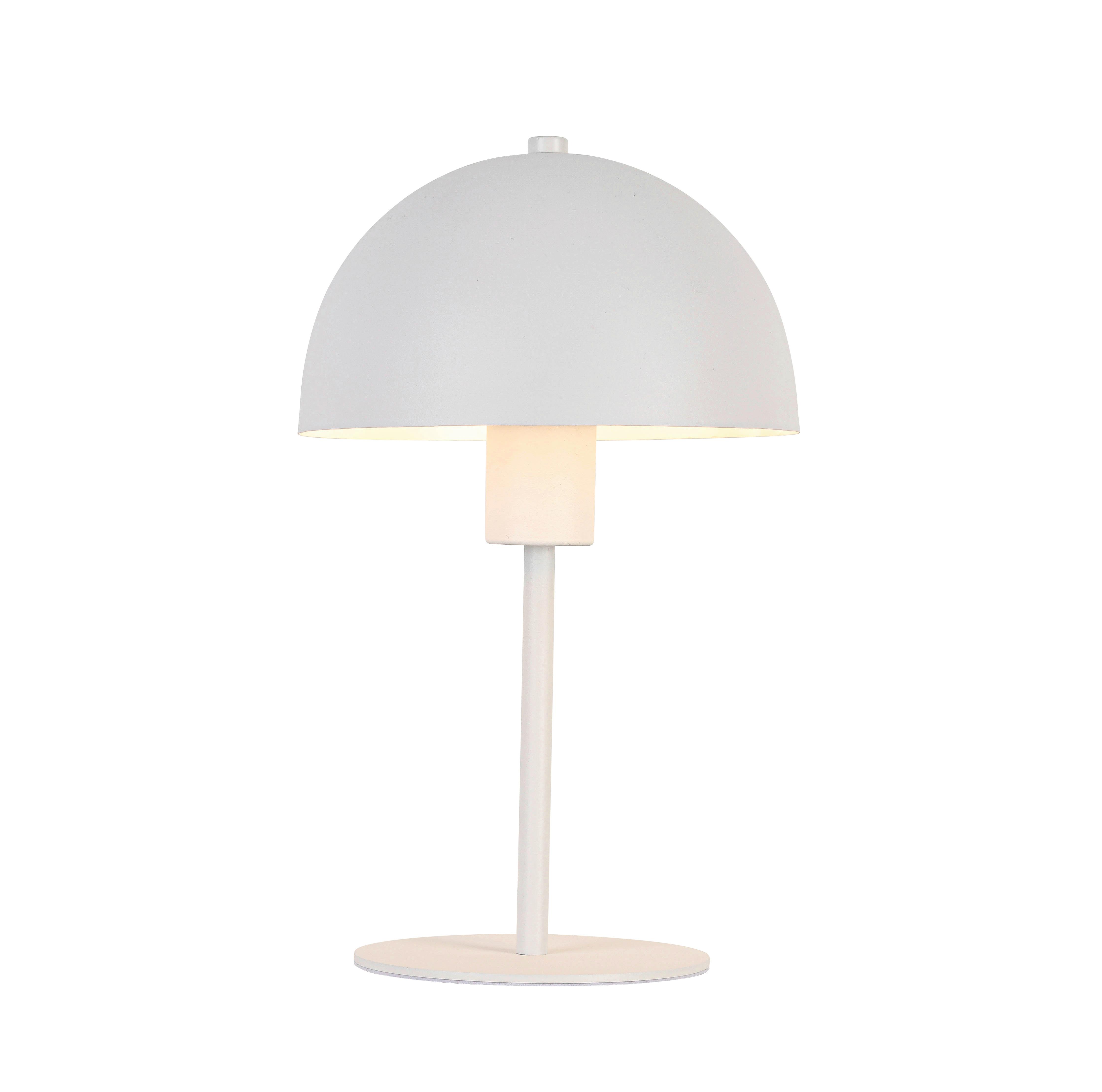 Tischleuchte Jertz Weiß max. 25 Watt - Weiß, KONVENTIONELL, Kunststoff/Metall (18/18/30cm) - Mömax