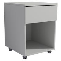 ROLLCONTAINER DALOSA 45 1-SB - Schwarz/Grau, Design, Holzwerkstoff/Kunststoff (39/55/45cm) - MID.YOU