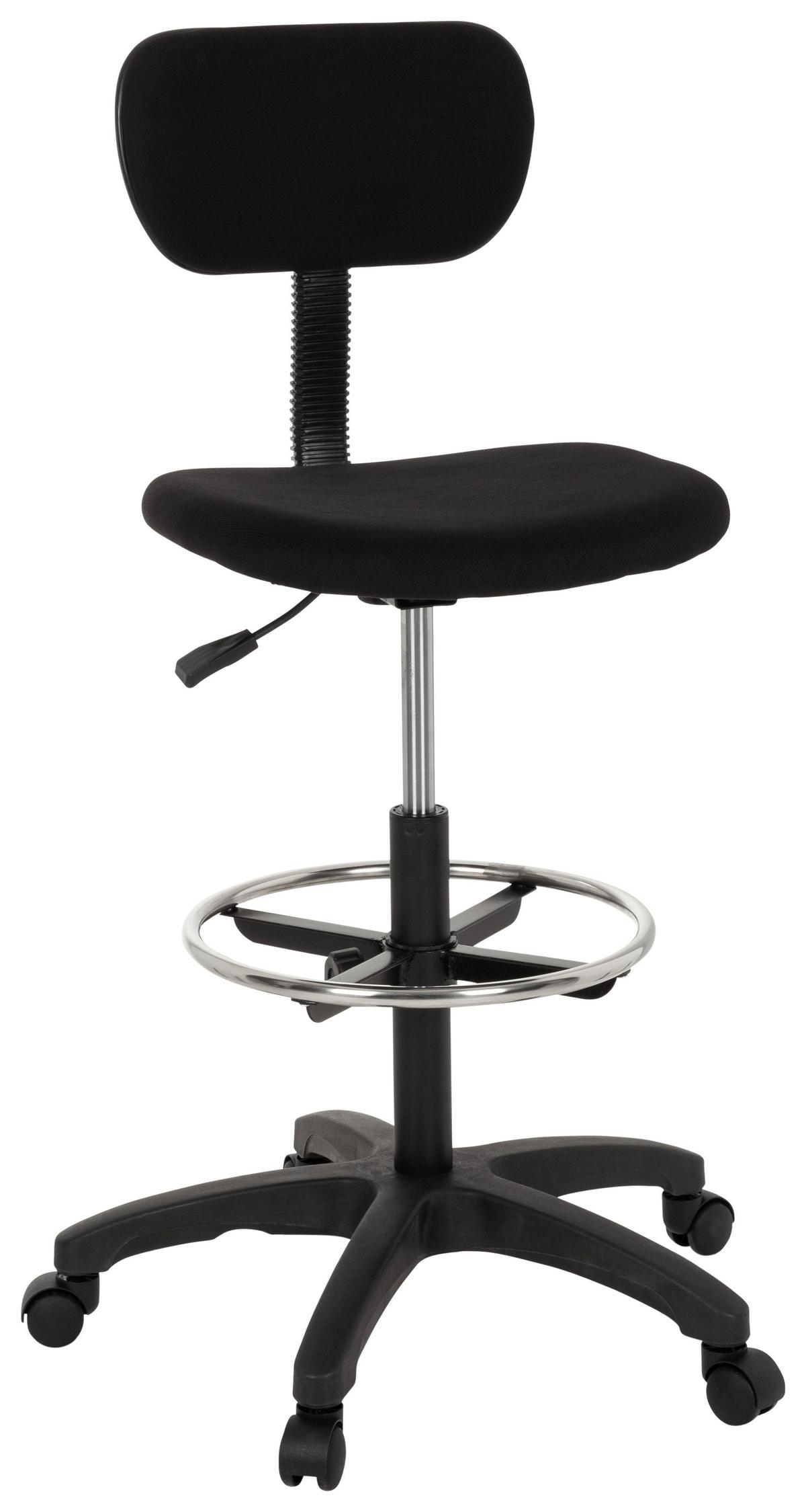 Pisarniški Stol Top Work 05, Črna - črna, Basics, umetna masa/tekstil (60/96/58cm) - MID.YOU