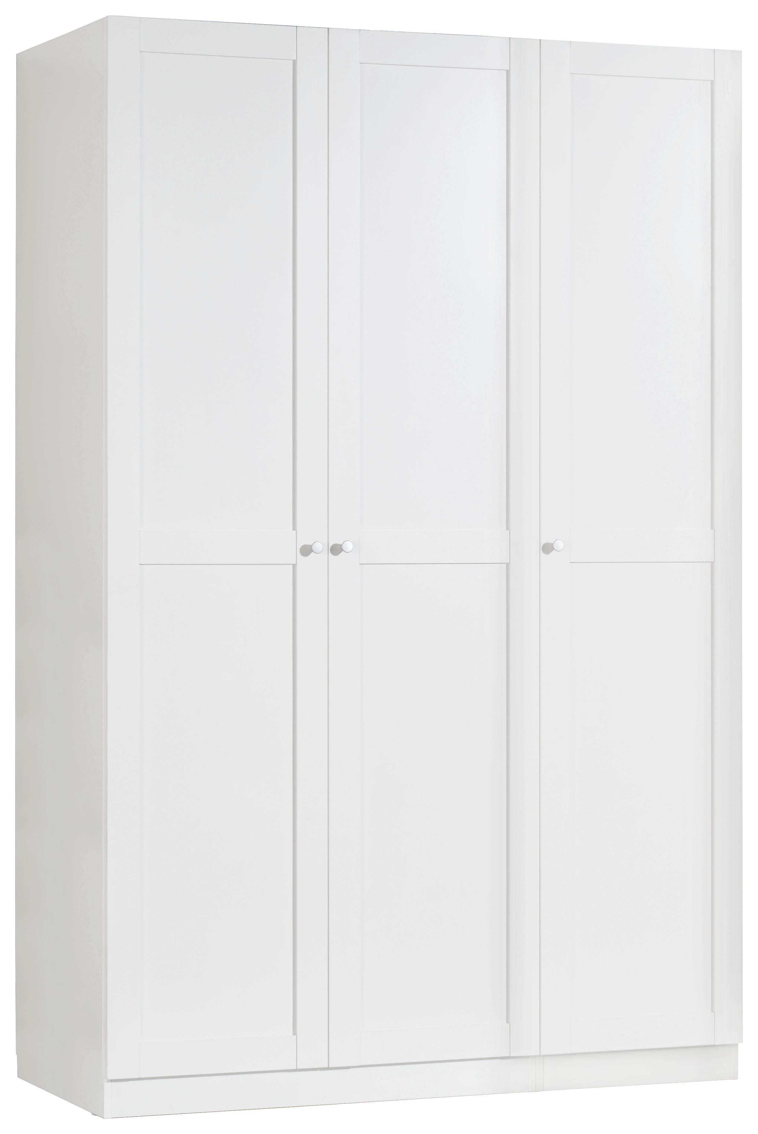 Ormar Za Odjeću Unit - bijela, Moderno, drvni materijal/plastika (136,7/210/58,3cm) - Based