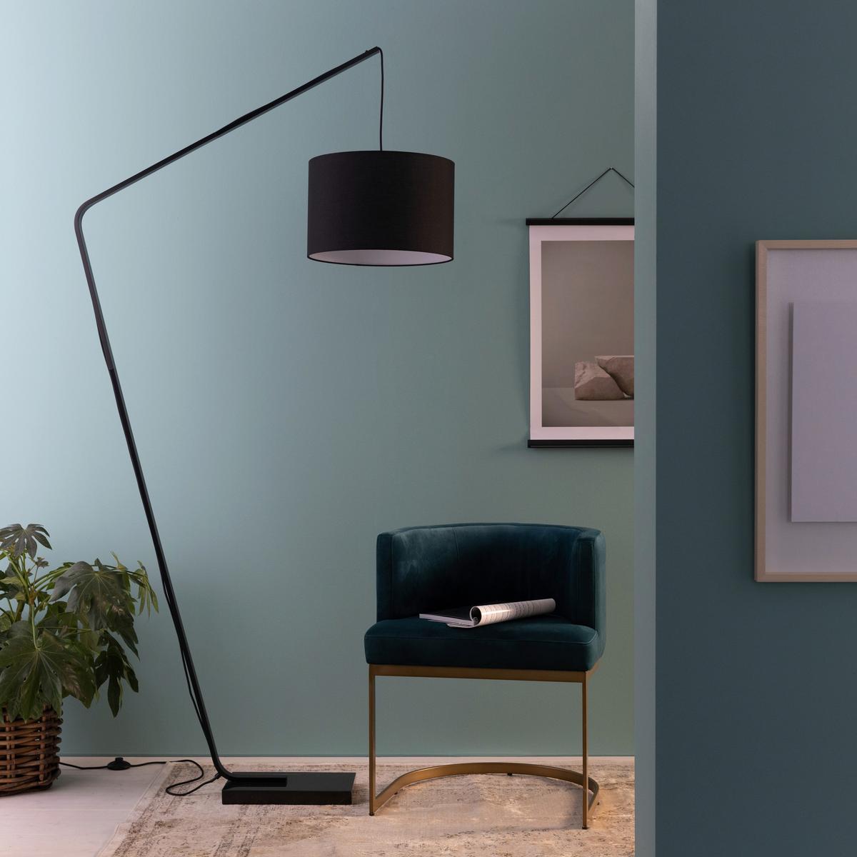 LAMPA STOJĄCA 93041/06 DARIA STA1 - czarny, Design, kamień/metal (40/210/110cm) - Brilliant