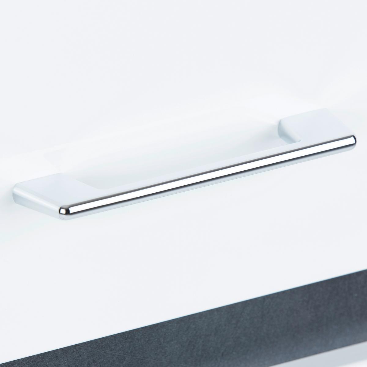 Garderobni Ormar Alassio - bijela/boje kroma, Moderno, drvni materijal/metal (65/200/37,6cm) - Modern Living