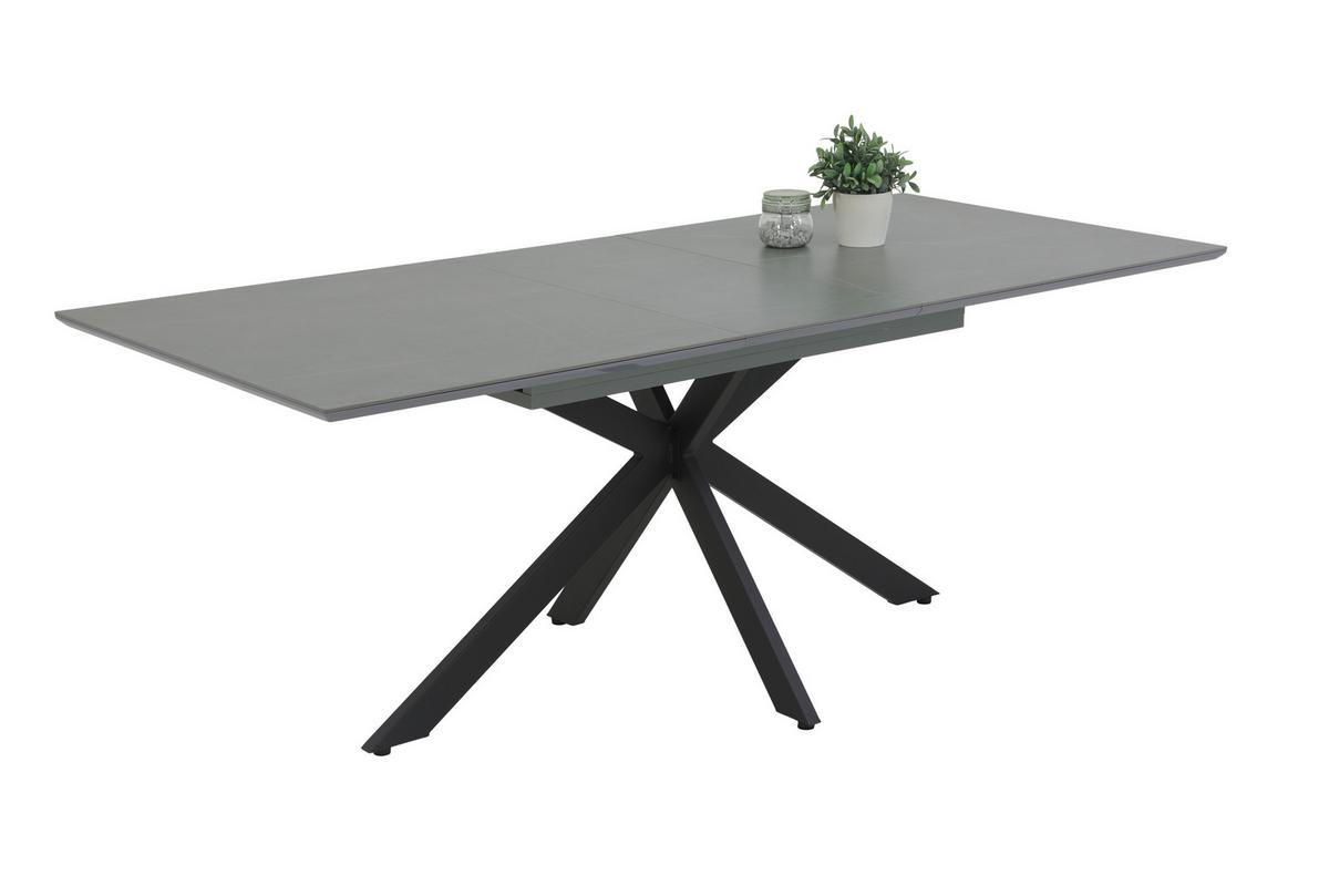 ESSTISCH CHIARA T - Schieferfarben/Anthrazit, MODERN, Holzwerkstoff/Stein (160-200/90/76cm) - MID.YOU