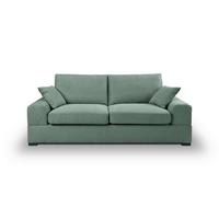 3-Sitzer-Sofa Veda Petrol - Petrol/Schwarz, Basics, Holz/Textil (221/93cm) - MID.YOU