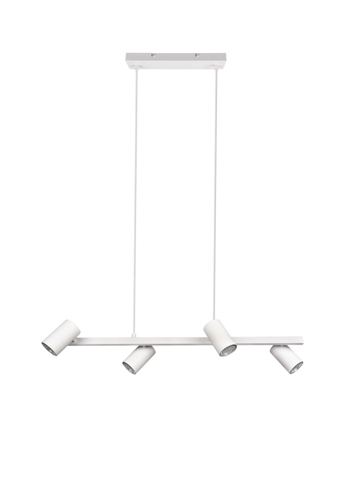 Pendelleuchte Marley Weiß max. 35 Watt - Weiß, MODERN, Metall (80/150/18cm) - Trio Leuchten