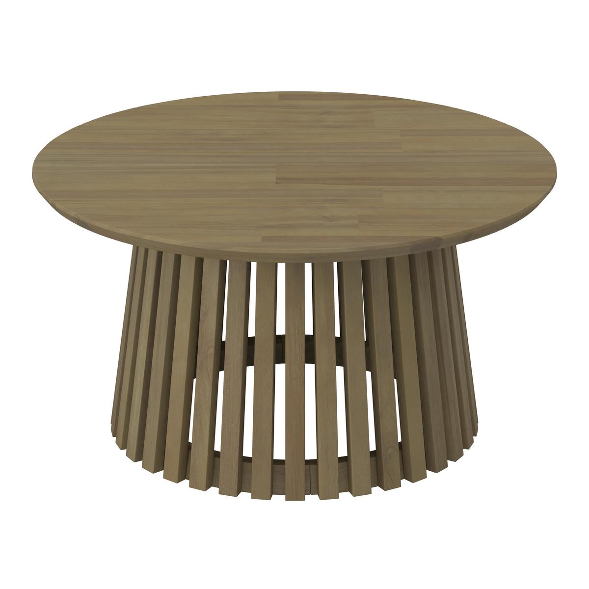 OGRODOWY STOLIK BOCZNY ZAKA -EXKLUSIV- - kolor akacjowy, Natur, drewno (40/40/45cm) - Ambia Garden