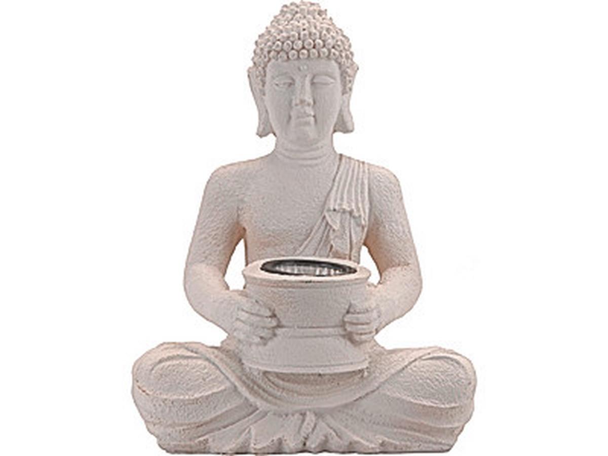 Szolárlámpa Buddha - műanyag