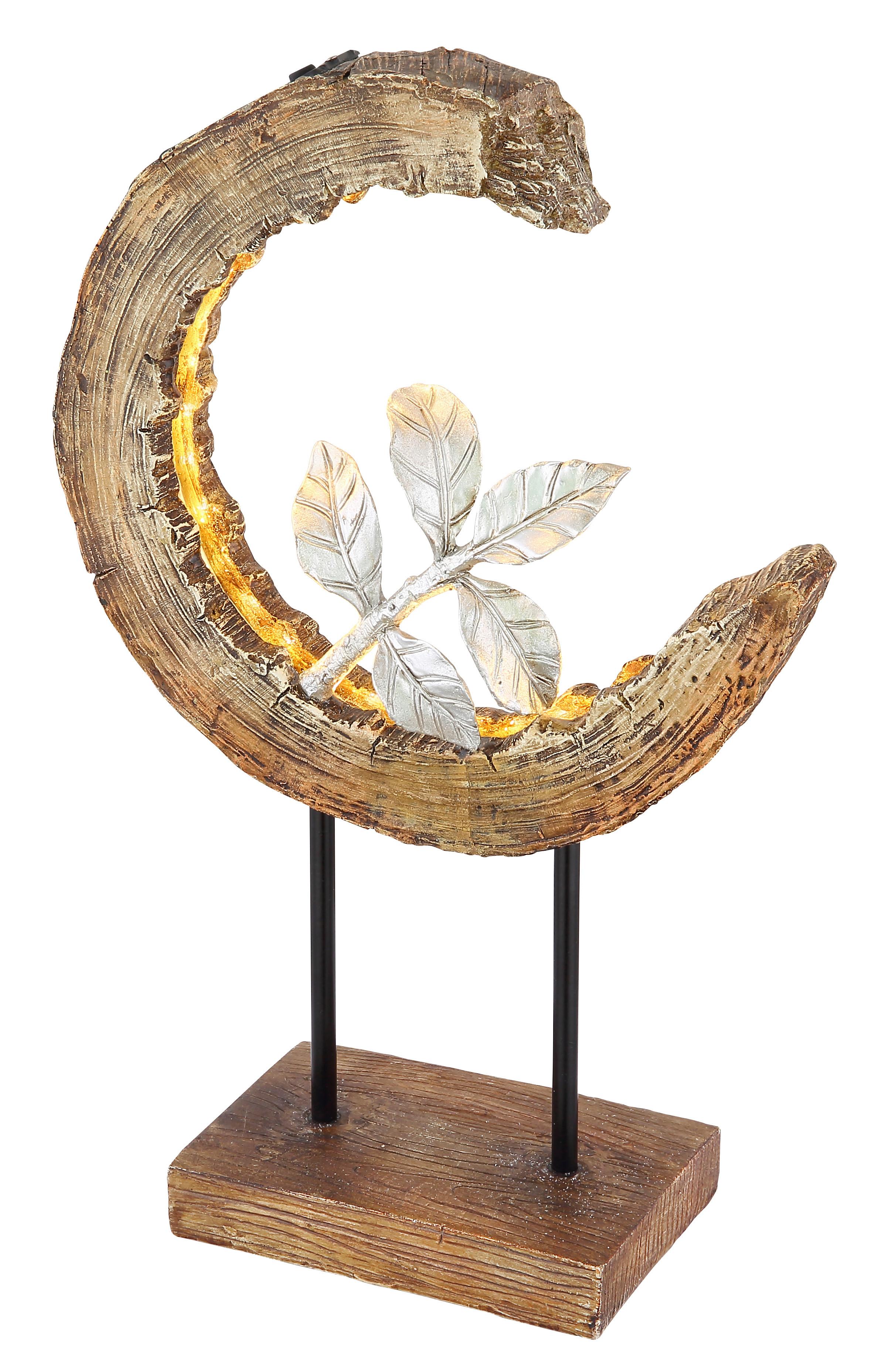 Solarna Svetilka Moon, S Sijalko - srebrne barve/črna, Design, kovina/umetna masa (24/10/52cm) - Globo