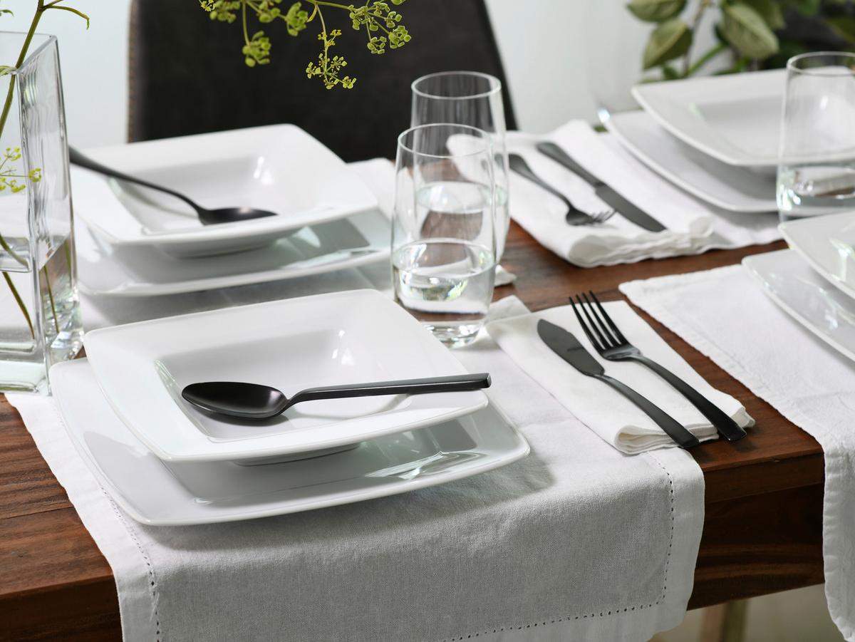 Jedilni Servis Victoria, 12-Delni - bela, Basics, keramika - Creatable