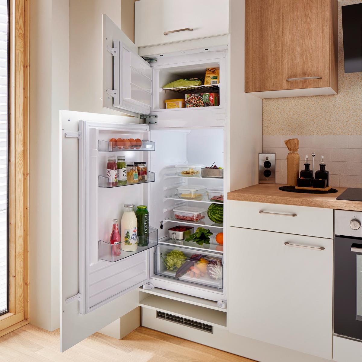 Küchenblock inkl. 4 E-Geräte PN 80/100 Weiß - Edelstahlfarben/Eichefarben, MODERN, Holzwerkstoff/Metall (280cm) - Pino