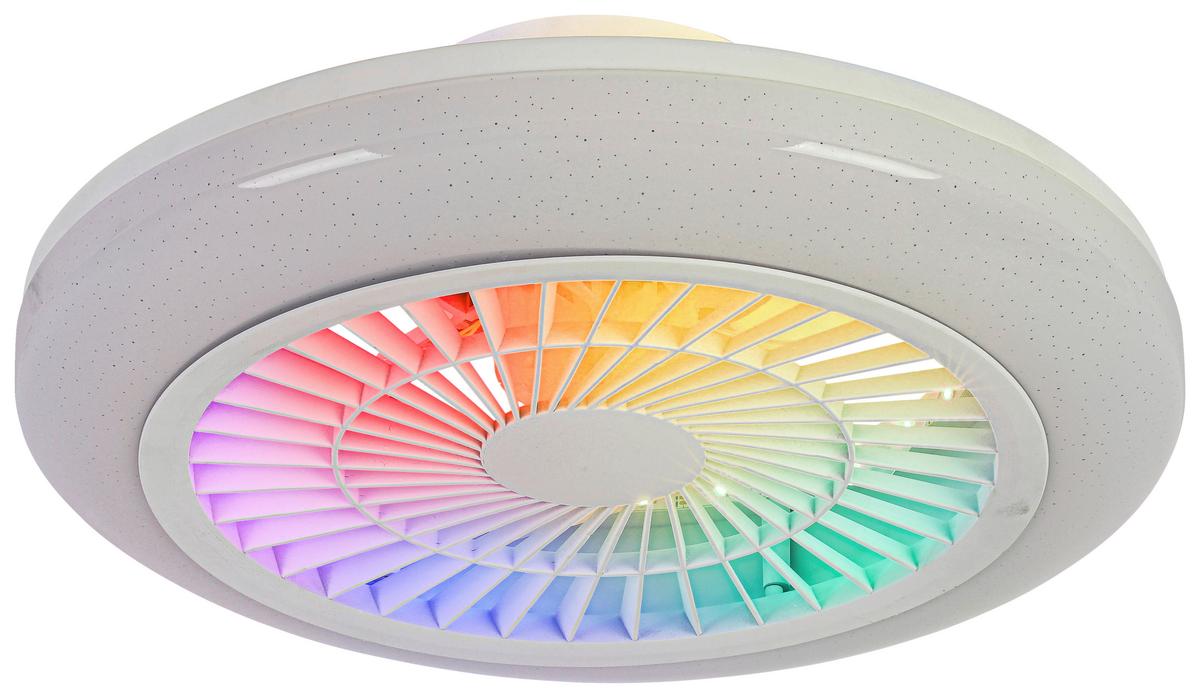 LED-Deckenleuchte Vin max. 30W + 5W RGB-LED - Weiss, Konventionell, Kunststoff/Metall (46/16cm) - Modern Living