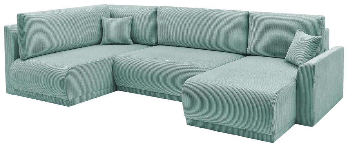 Coltar Kim - verde mentă, Modern, lemn (146/313/160cm) - Modern Living