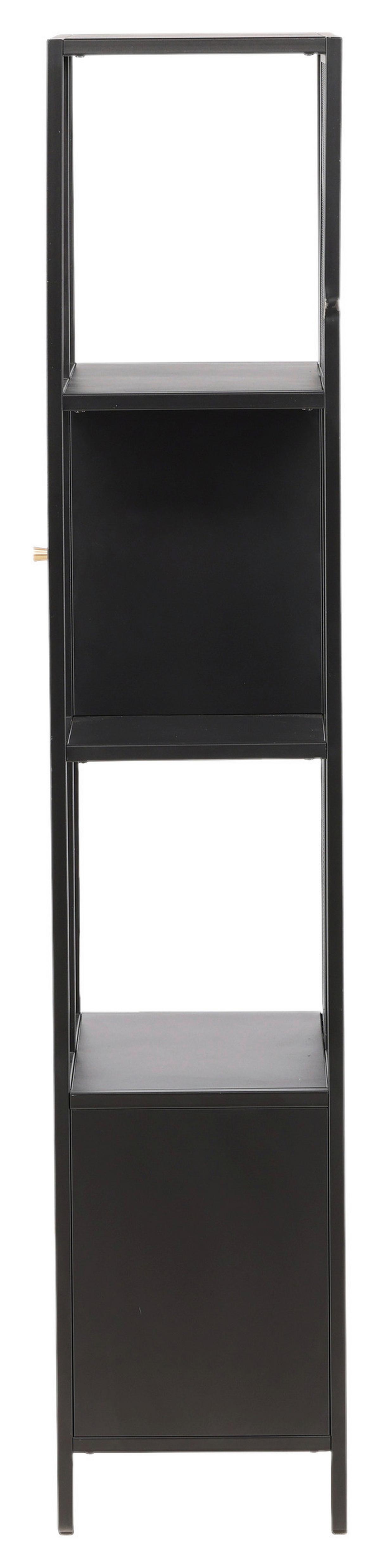 REGAL NETT - Schwarz, Design, Metall (70/180/35cm) - Livetastic