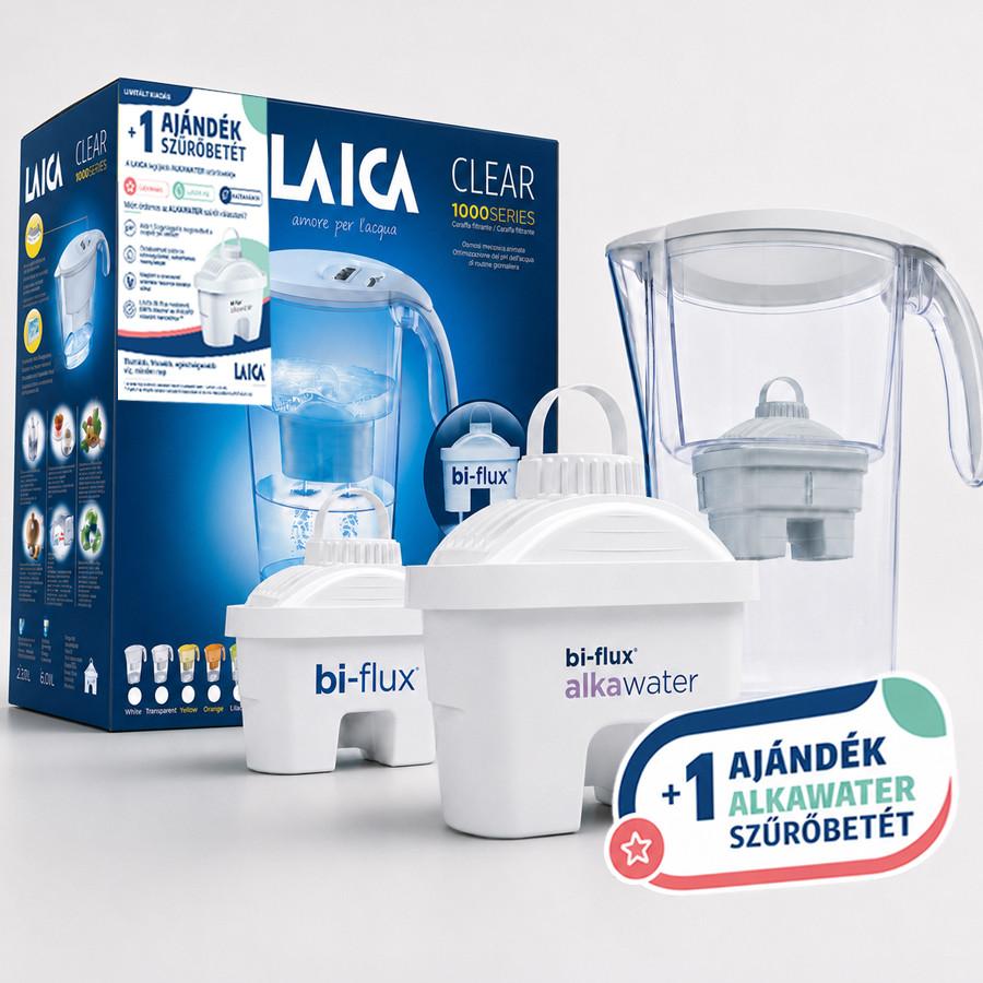 Asztali Vízszűrő J989w - fehér, műanyag (29,3/29,2/11,2cm) - Laica