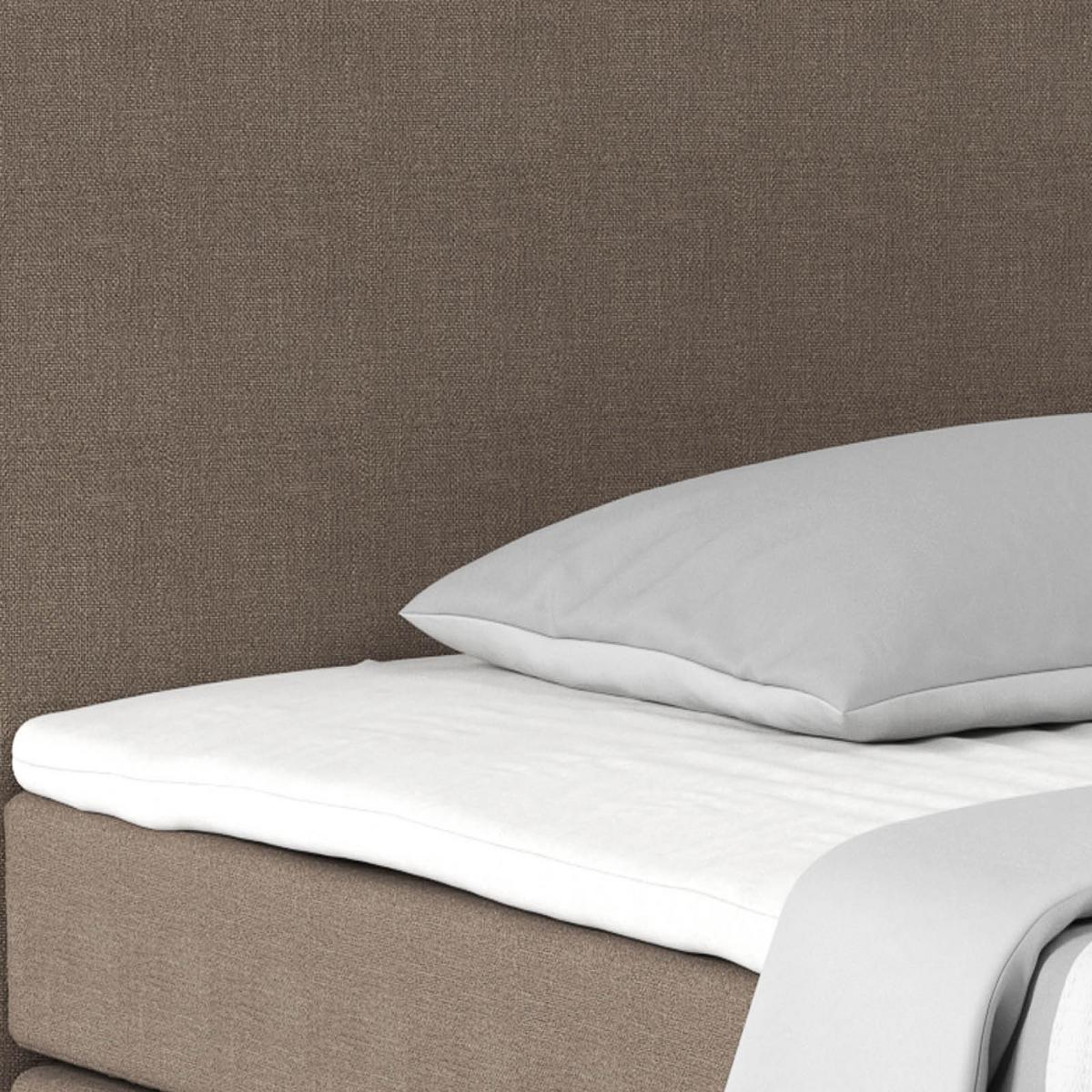 Boxspring Krevet Nero - boje blata/boje kroma, Konvencionalno, tekstil/metal (140/200cm) - Best Price