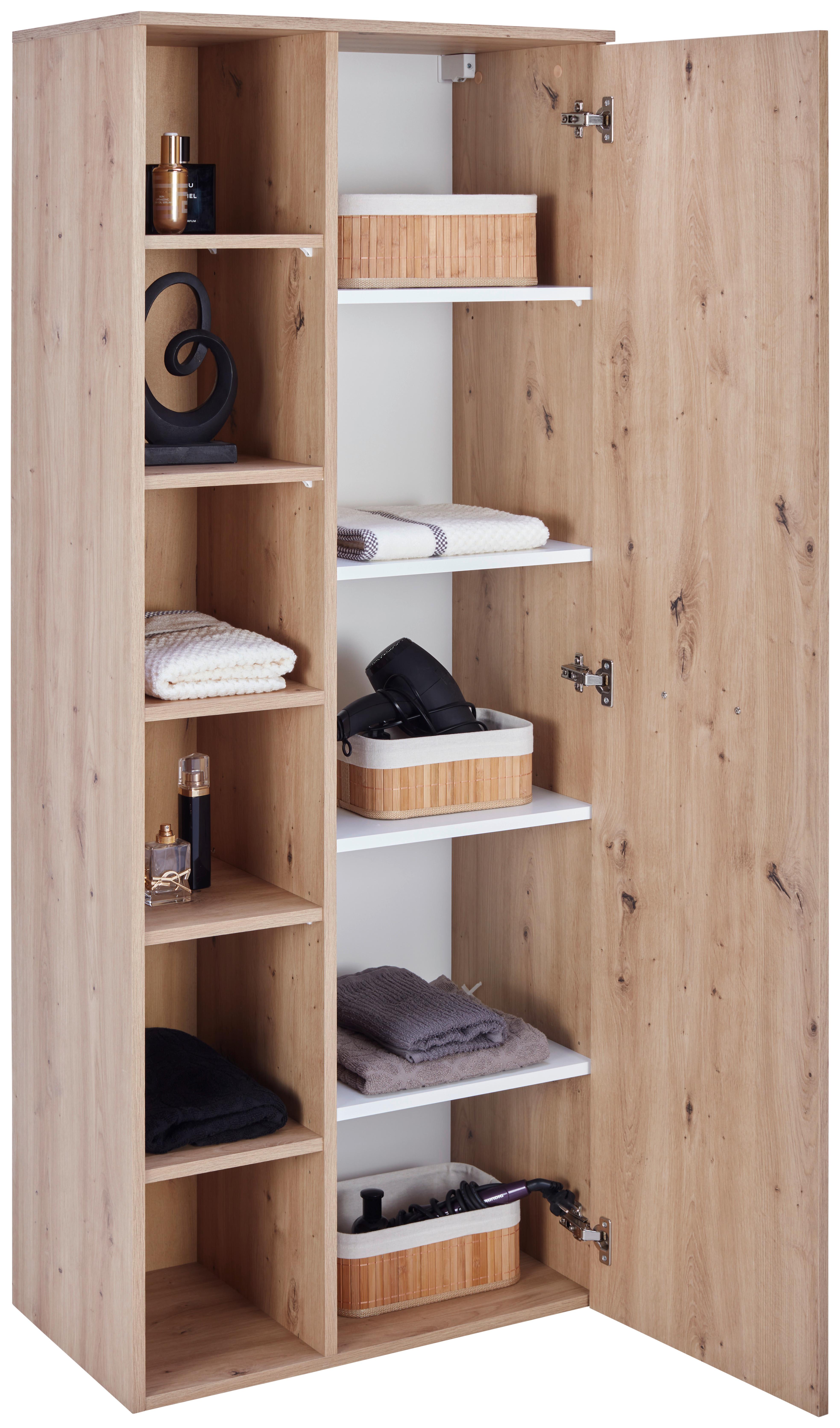 Visoki Element Fresh - hrast Artisan/boje kroma, Konvencionalno, drvni materijal/metal (65/168,5/38,5cm) - Modern Living