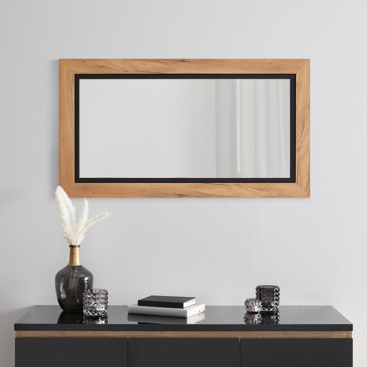 Wandspiegel Forest in Eichefarben - Eichefarben, MODERN, Glas/Holzwerkstoff (55/100cm) - Mömax