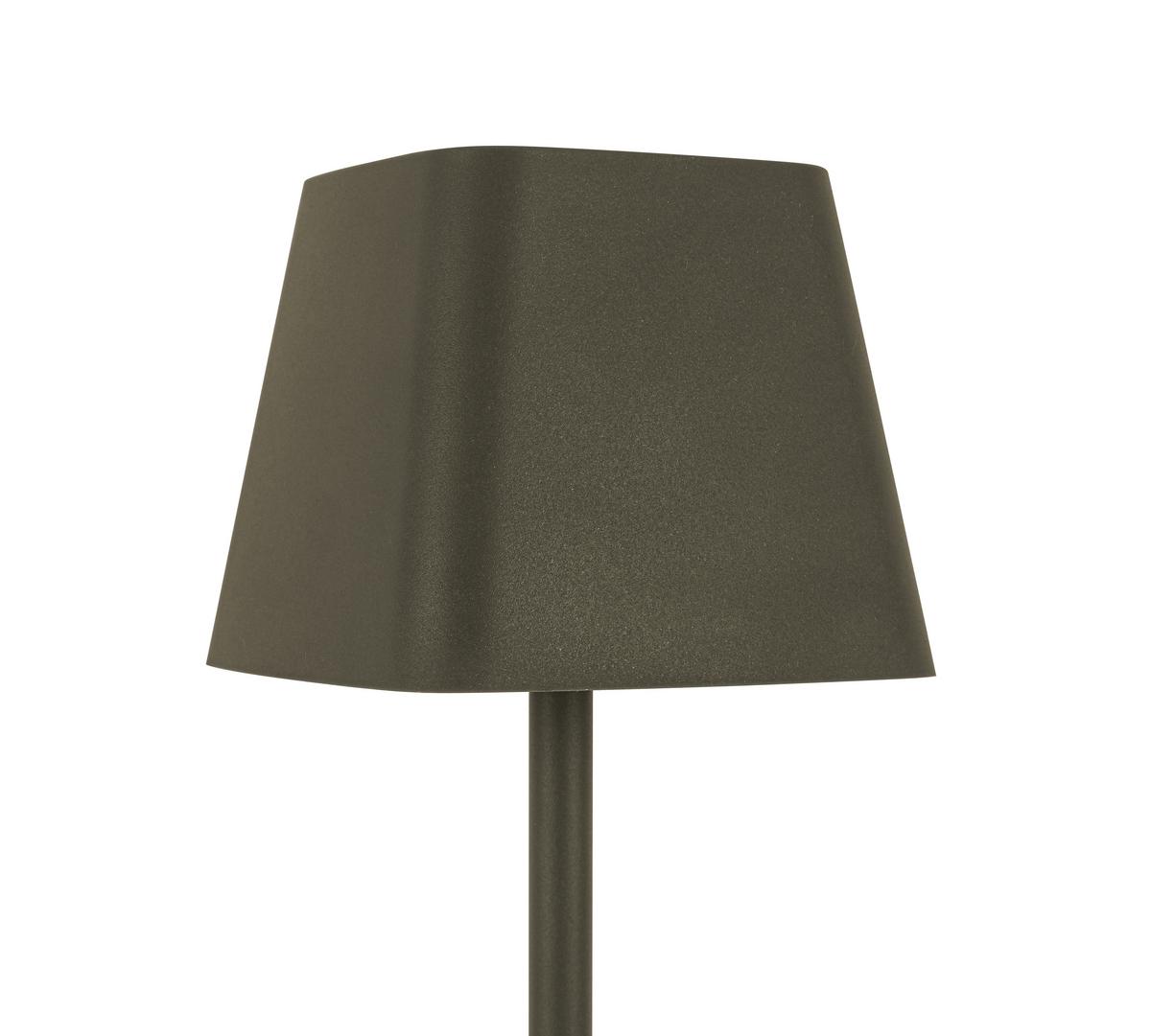 LAMPA STOŁOWA Z AKUMULATOREM LINO *SBN* - szary, Design, tworzywo sztuczne/metal (10/38cm) - Novel