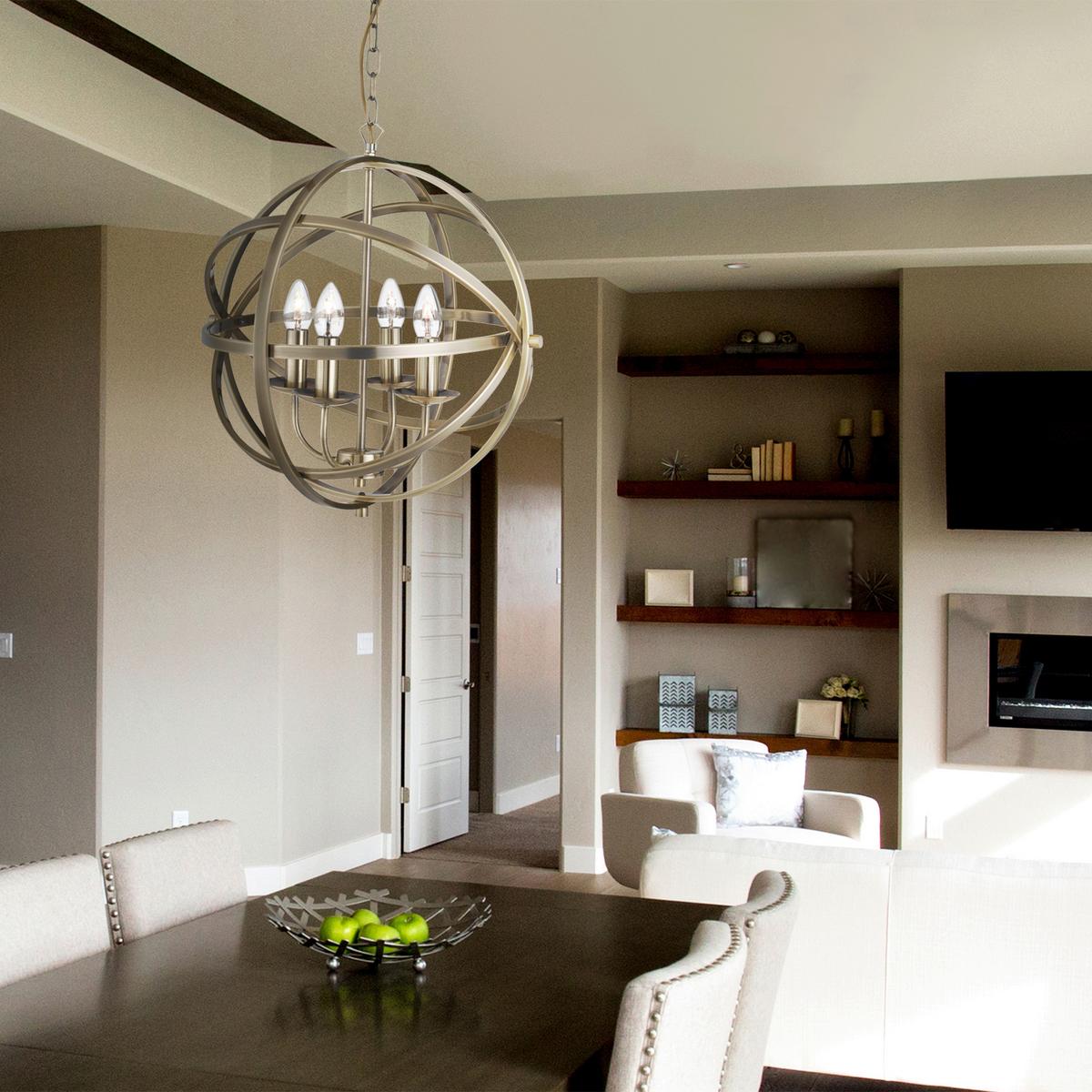 Függőlámpa Orbit 2476-6ab - sárgarézszínű, Design, fém (60/60/210cm)