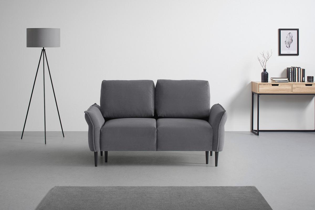2-Sitzer-Sofa Custom Dunkelgrün - Dunkelgrün/Dunkelgrau, MODERN, Holz/Textil (150/85/92cm) - Mömax