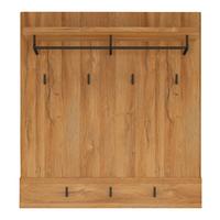 Garderobni Panel Cortina, Barva Hrasta - barve hrasta, Trend, leseni material (93/101/32,5cm)