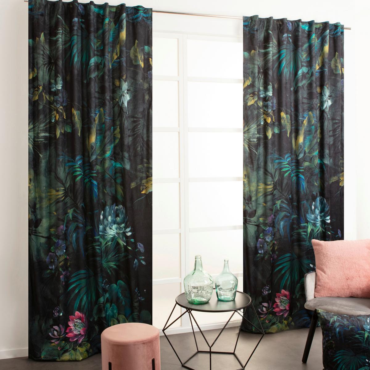 ZASŁONA GOTOWA 0136667 LUXURIOUS MULTICO - różnokolorowy, Basics, tkanina (135/280cm)
