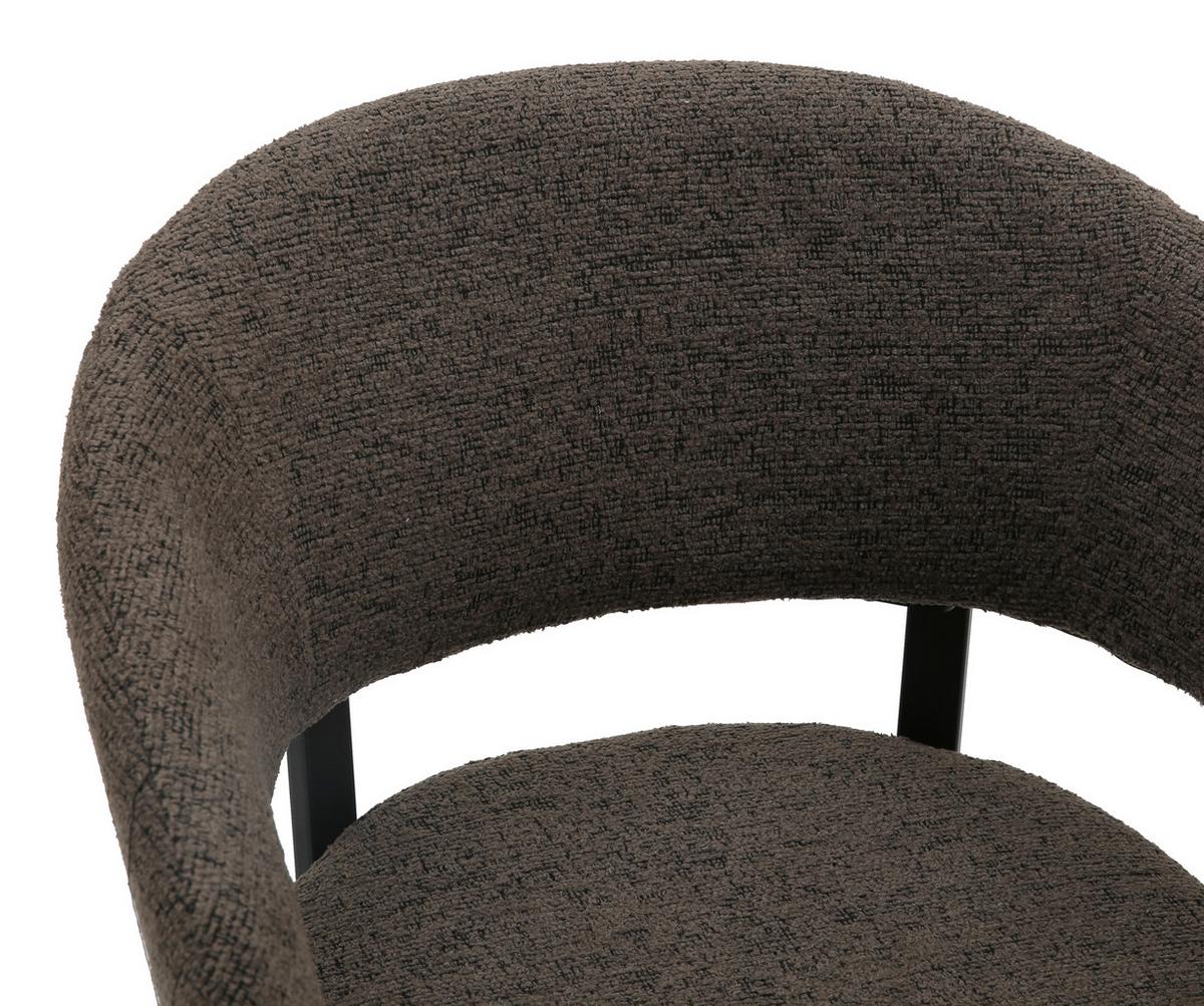 Stolica Zita - siva/crna, Moderno, metal/tekstil (60/78/56cm) - Premium Living