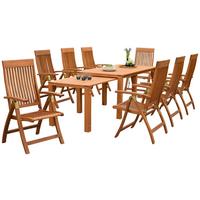 Vrtna Garnitura Comodoro, Masivno - naravne barve, Konvencionalno, les - Gardenson