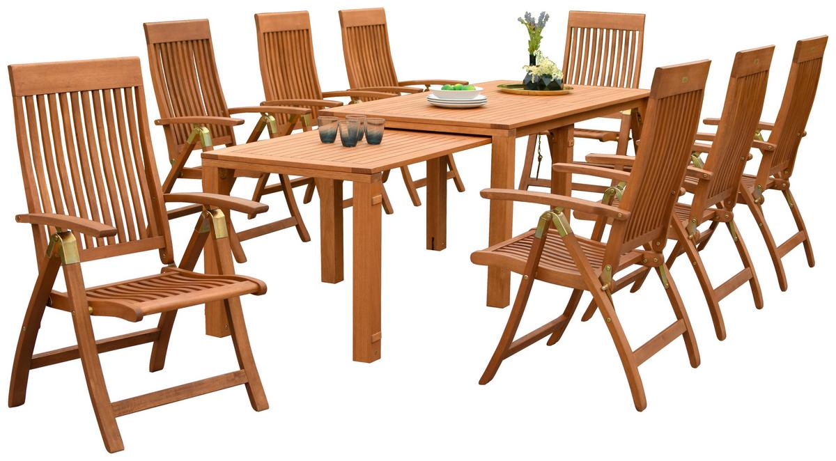 Vrtna Garnitura Comodoro, Masivno - naravne barve, Konvencionalno, les - Gardenson