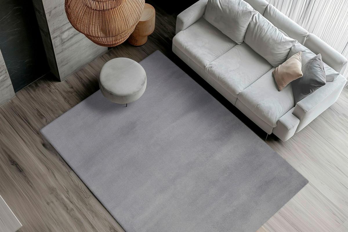 Covor din blană My Milestone, cca. 160x230cm - gri, Design, textil (160/230cm) - Obsession