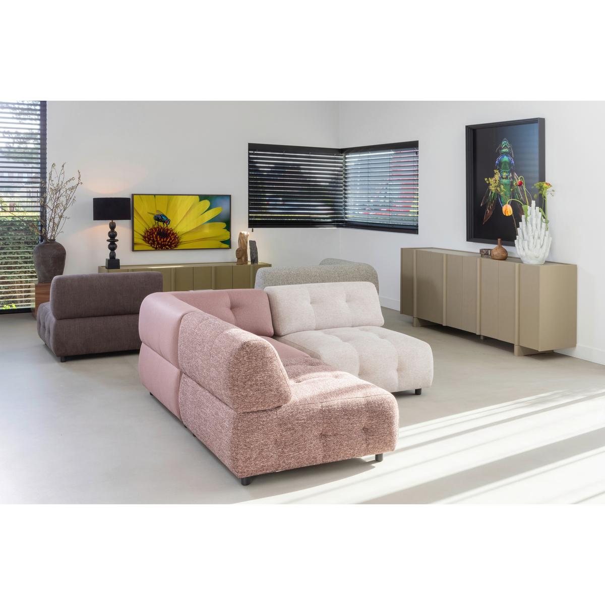 Sideboard Basu Schlammfarben B: 200 cm - Schlammfarben, Design, Holz (200/85/46cm) - Livetastic