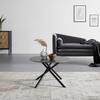 SOFFBORD MARBELLA - svart, Modern, metall/keramik (70/70/44cm) - Mömax