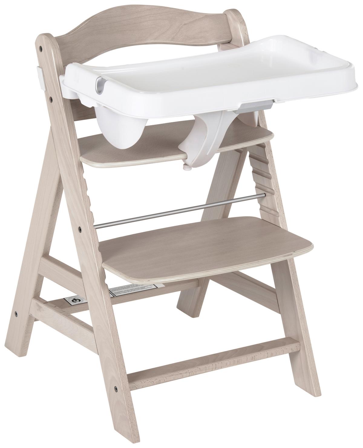 TACKA DO JEDZENIA I ZABAWY 661871 ALPHA TRAY - biały, Trend, tworzywo sztuczne (46/56,5/22,5cm) - Hauck