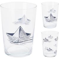 Pohár Paperboat - szürke, üveg (8,8/12cm)