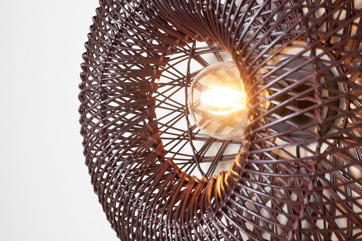 Stenska Svetilka Arizona, Bordo, Bambus - bordo, Basics, naravni materiali (50/23cm) - Good & Mojo