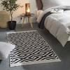 HANDVÄVD MATTA INAYA 2 - vit/antracit, Modern, textil (120/170cm) - Mömax