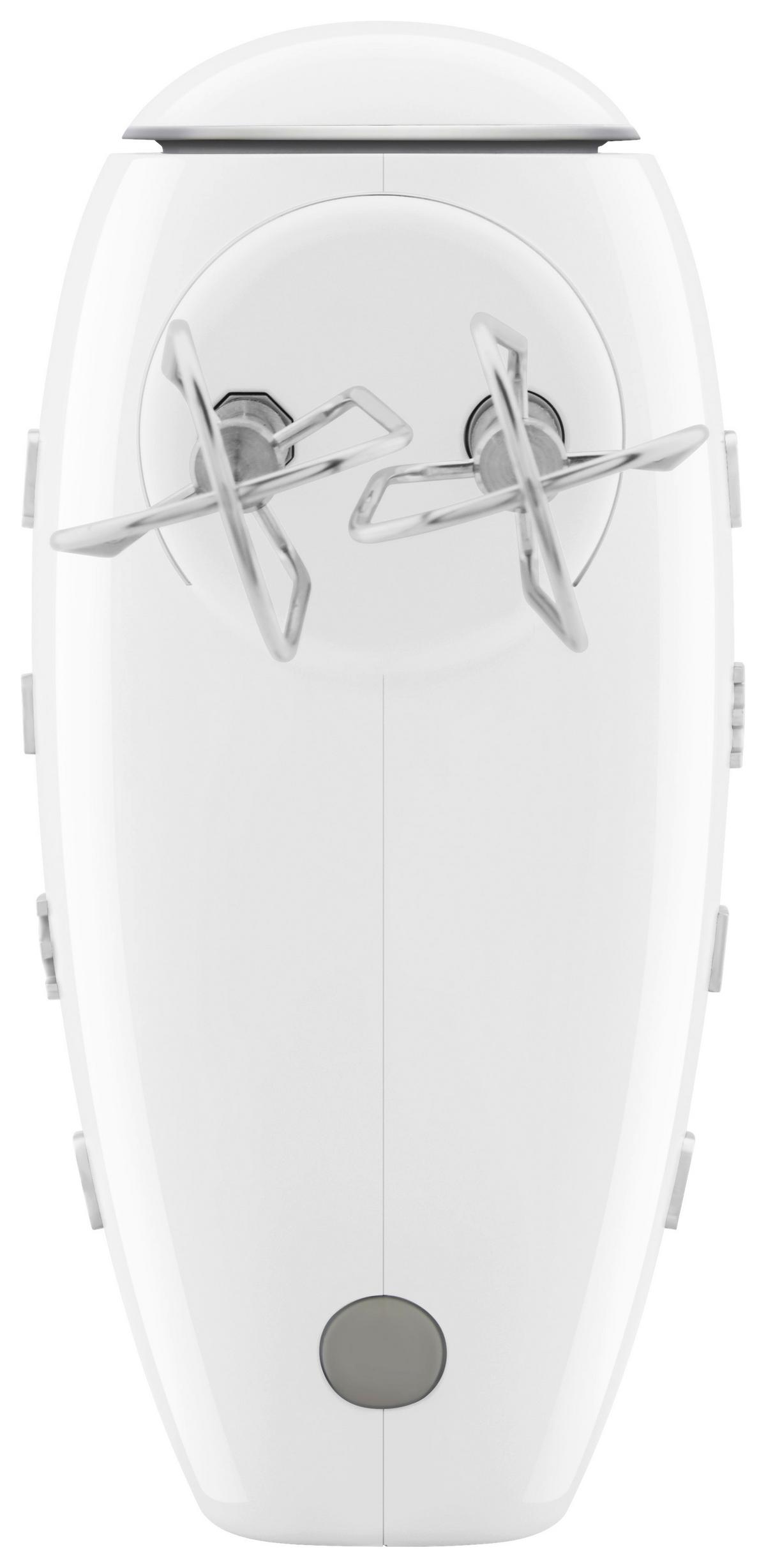 MIKSER RĘCZNY HMF01WHEU SMEG - biały/kolor chromowy, Basics, tworzywo sztuczne/metal (22/37,8/22,1cm) - SMEG