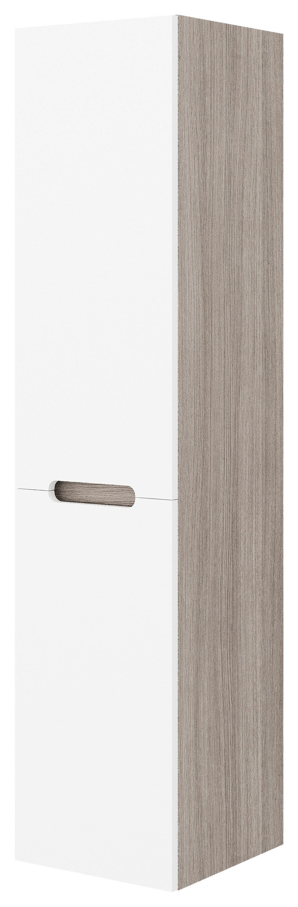 Magasszekrény Iris - fehér, Basics, fa (34/140/36cm)