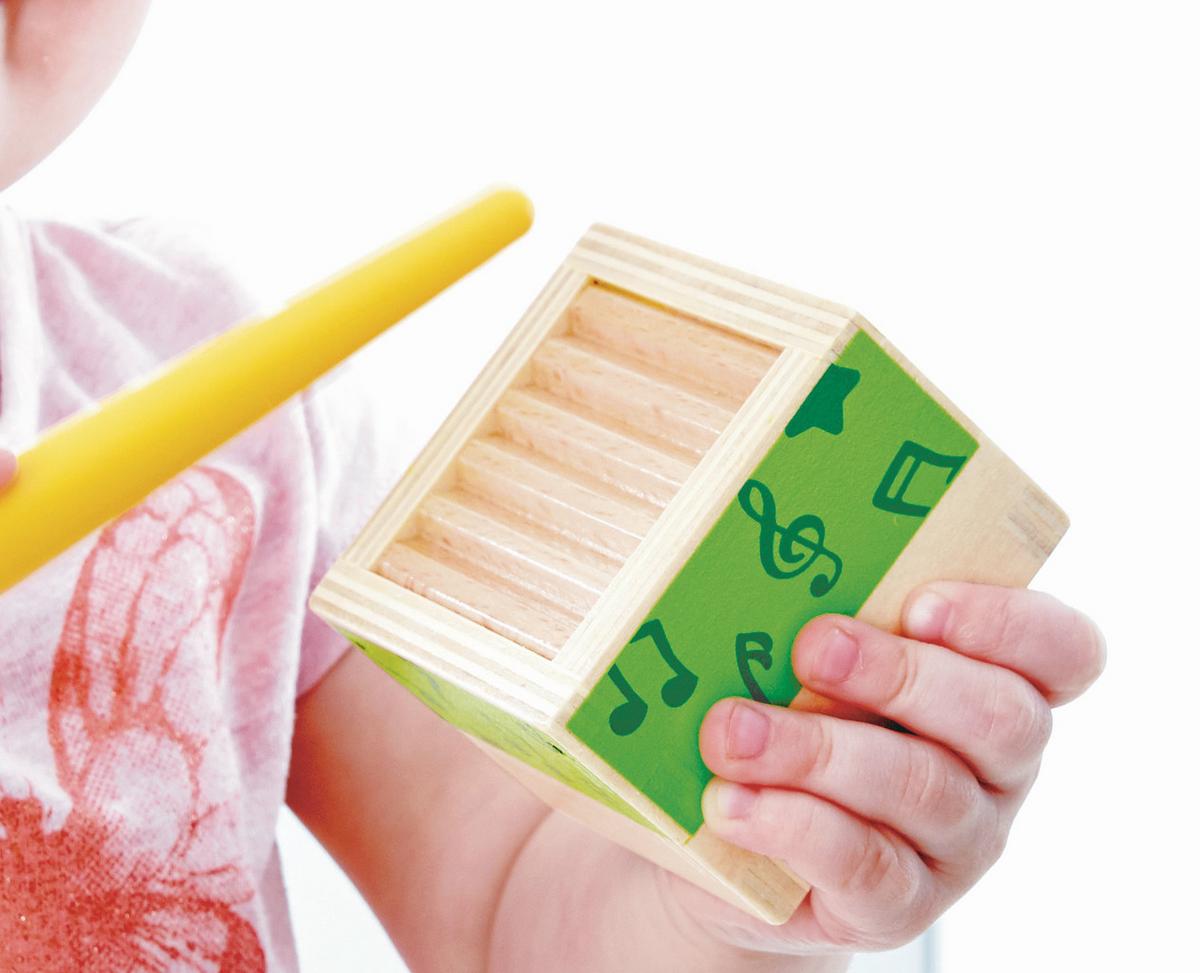 ZESTAW MUZYCZNY MUSIK-STAPELWÜRFEL - Basics, materiał drewnopochodny/tworzywo sztuczne (12,4/13,9/12,5cm)