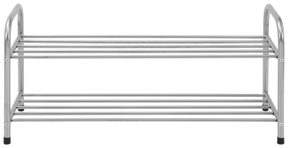 Regal Za Čevlje Rogger 2, Srebrna - srebrne barve, Moderno, kovina (82/38/33cm)