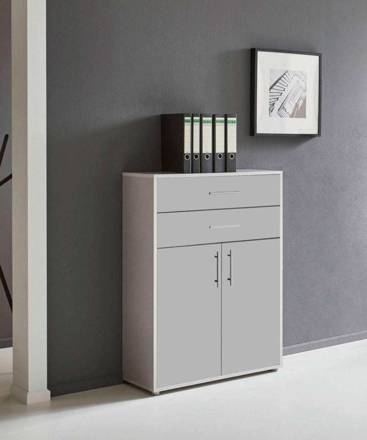 AKTENSCHRANK OFFICE EDITION - Hellgrau, LIFESTYLE, Holzwerkstoff (84,4/113,6/33cm) - MID.YOU
