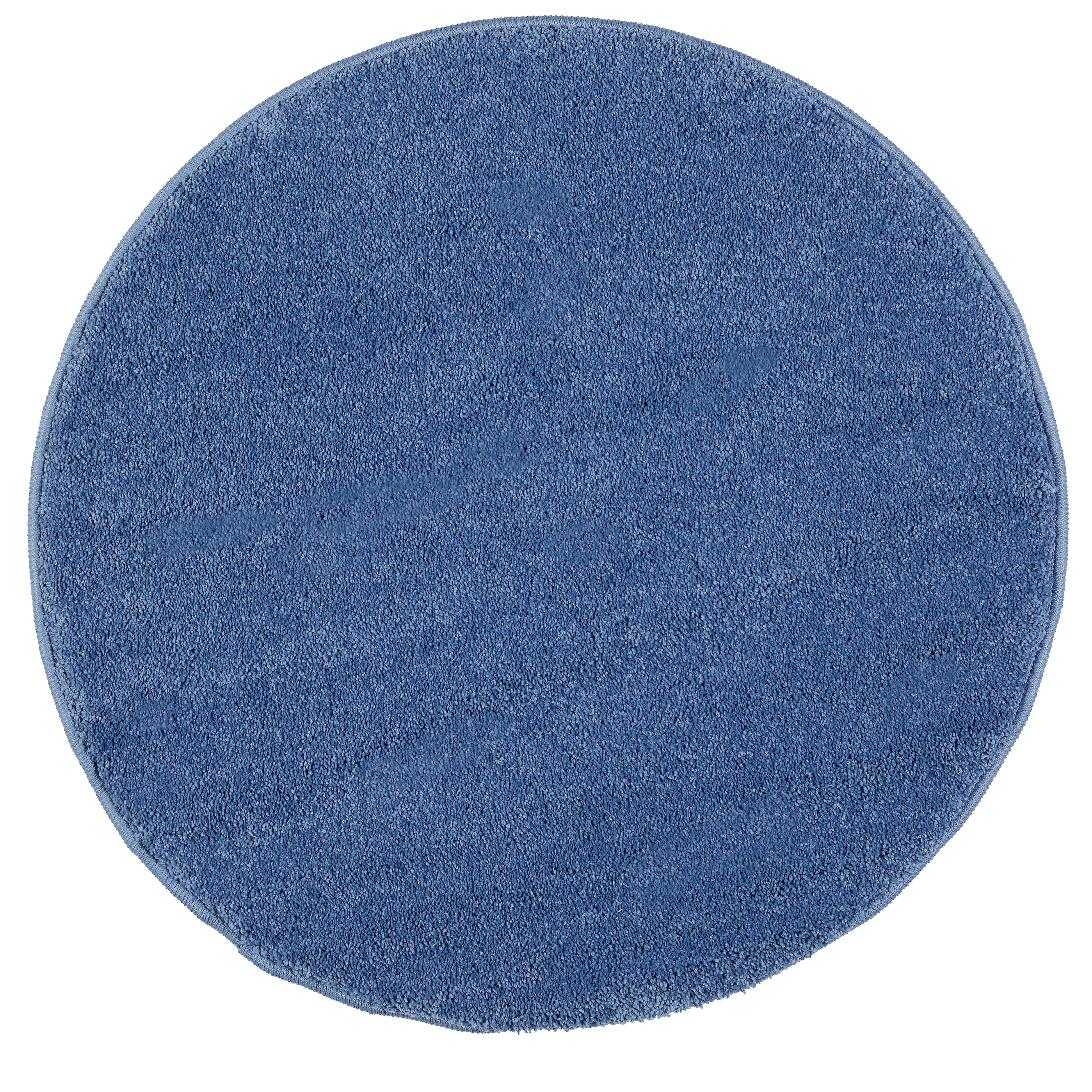 Tuftteppich Justin in Blau ca. 80x80cm - Blau, MODERN, Textil (80cm) - Modern Living