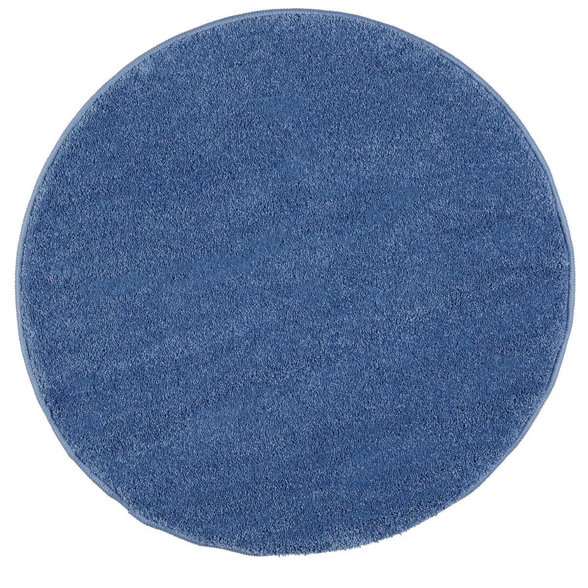 Tuftteppich Justin in Blau ca. 80x80cm - Blau, MODERN, Textil (80cm) - Modern Living