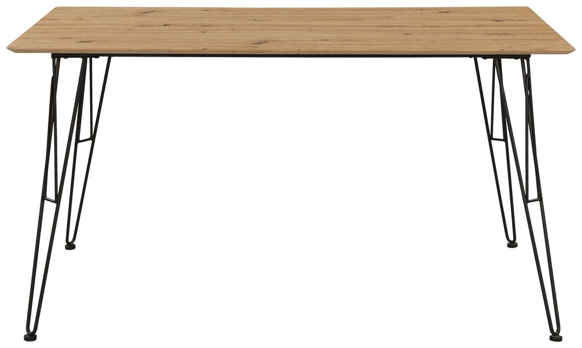 Jedilna Miza Tacona, Barva Hrasta Artisan, 140x80 - antracit/hrast artisan, Konvencionalno, kovina/leseni material (140/80/75cm) - Modern Living