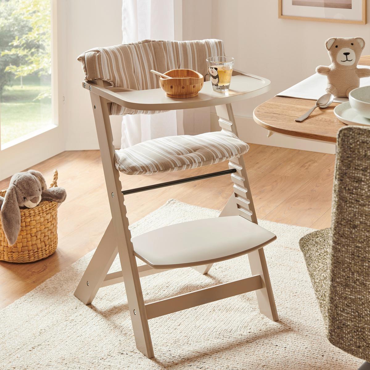 WKŁADKA DO WYSOKIEGO KRZESŁA LUNCH - beżowy, Basics, tkanina (25/50cm) - My Baby Lou